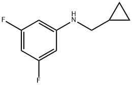 Benzenamine, N-(cyclopropylmethyl)-3,5-difluoro- Structural