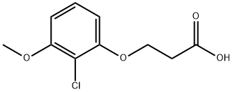 Propanoic acid, 3-(2-chloro-3-methoxyphenoxy)- Structural