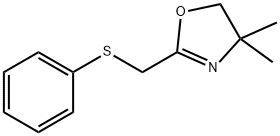 Oxazole, 4,5-dihydro-4,4-dimethyl-2-[(phenylthio)methyl]- Structural
