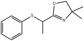 Oxazole, 4,5-dihydro-4,4-dimethyl-2-[1-(phenylthio)ethyl]- Structural