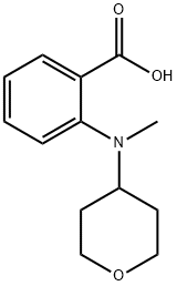 Benzoic acid, 2-[methyl(tetrahydro-2H-pyran-4-yl)amino]- Structural