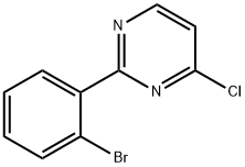 Pyrimidine, 2-(2-bromophenyl)-4-chloro- Structural