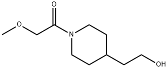 Ethanone, 1-[4-(2-hydroxyethyl)-1-piperidinyl]-2-methoxy- Structural