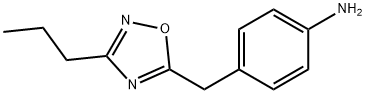 Benzenamine, 4-[(3-propyl-1,2,4-oxadiazol-5-yl)methyl]- Structural