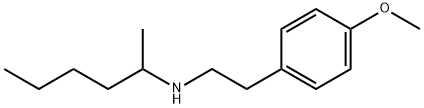 Benzeneethanamine, 4-methoxy-N-(1-methylpentyl)- Structural