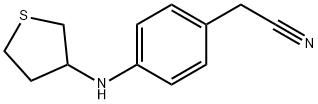 Benzeneacetonitrile, 4-[(tetrahydro-3-thienyl)amino]- Structural