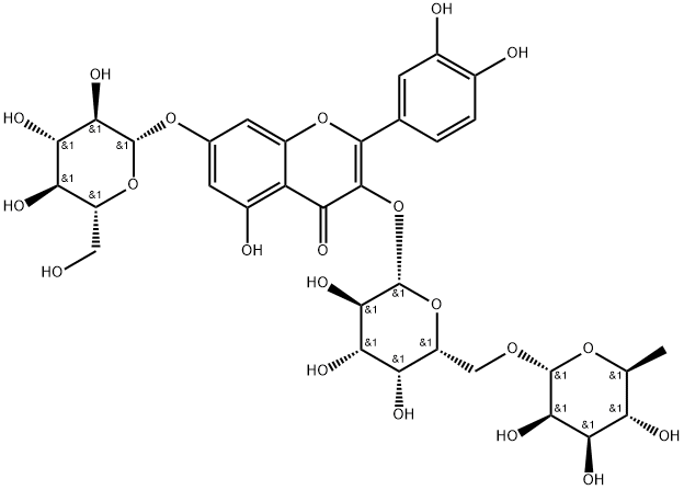 Quercetin 3-O-robinoside-7-O-glucoside Structural