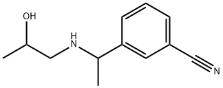 Benzonitrile, 3-[1-[(2-hydroxypropyl)amino]ethyl]- Structural
