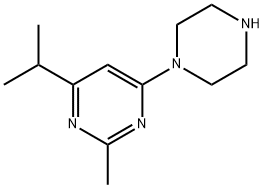 Pyrimidine, 2-methyl-4-(1-methylethyl)-6-(1-piperazinyl)- Structural