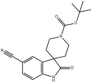 Spiro[3H-indole-3,4′-piperidine]-1′-carboxylic acid, 5-cyano-1,2-dihydro-2-oxo-,…