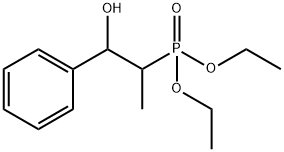 Phosphonic acid, P-(2-hydroxy-1-methyl-2-phenylethyl)-, diethyl ester Structural