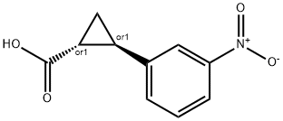trans-2-(3-nitrophenyl)cyclopropane-1-carboxylic acid Structural