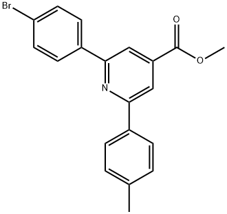 JR-9119, Methyl 2-(4-bromophenyl)-6-p-tolylpyridine-4-carboxylate, 97% Structural