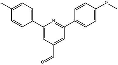 JR-9172, 2-(4-Methoxyphenyl)-6-p-tolylpyridine-4-carbaldehyde, 97% Structural