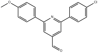 JR-9176, 2-(4-Chlorophenyl)-6-(4-methoxyphenyl)pyridine-4-carbaldehyde, 97% Structural