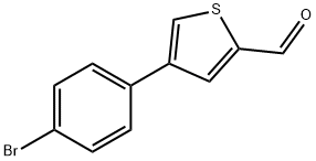 JR-9077, 4-(4-Bromophenyl)thiophene-2-carbaldehyde, 97% Structural