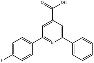 JR-9099, 2-(4-Fluorophenyl)-6-phenylpyridine-4-carboxylic acid, 97% Structural