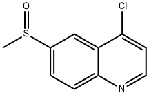 Quinoline, 4-chloro-6-(methylsulfinyl)- Structural