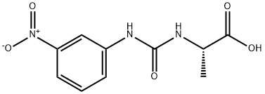 L-Alanine, N-[[(3-nitrophenyl)amino]carbonyl]- Structural