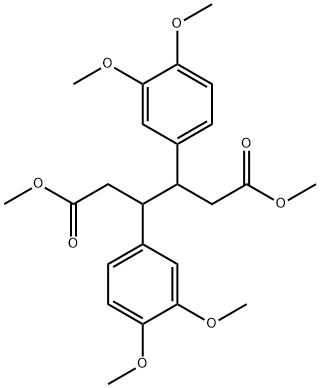 Hexanedioic acid, 3,4-bis(3,4-dimethoxyphenyl)-, dimethyl ester (9CI) Structural