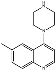 Quinoline, 6-methyl-4-(1-piperazinyl)- Structural