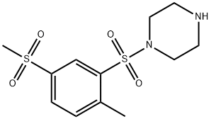 Piperazine, 1-[[2-methyl-5-(methylsulfonyl)phenyl]sulfonyl]- Structural