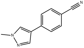 Benzonitrile, 4-(1-methyl-1H-pyrazol-4-yl)- Structural