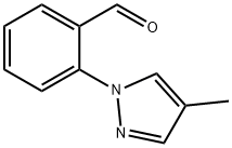 Benzaldehyde, 2-(4-methyl-1H-pyrazol-1-yl)- Structural