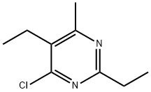 Pyrimidine, 4-chloro-2,5-diethyl-6-methyl- Structural