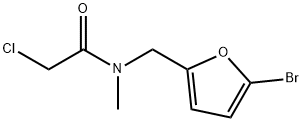 Acetamide, N-[(5-bromo-2-furanyl)methyl]-2-chloro-N-methyl- Structural