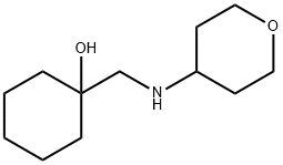 Cyclohexanol, 1-[[(tetrahydro-2H-pyran-4-yl)amino]methyl]- Structural