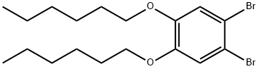 Benzene, 1,2-dibromo-4,5-bis(hexyloxy)- Structural