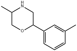 Morpholine, 5-methyl-2-(3-methylphenyl)- Structural