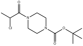 tert-butyl 4-(2-chloropropanoyl)piperazine-1-carboxylate Structural