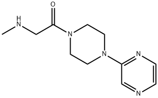 Ethanone, 2-(methylamino)-1-[4-(2-pyrazinyl)-1-piperazinyl]- Structural