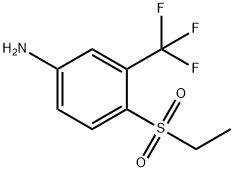 Benzenamine, 4-(ethylsulfonyl)-3-(trifluoromethyl)- Structural