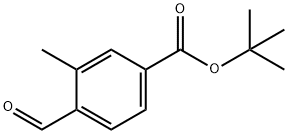 Benzoic acid, 4-formyl-3-methyl-, 1,1-dimethylethyl ester Structural
