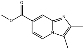 Imidazo[1,2-a]pyridine-7-carboxylic acid, 2,3-dimethyl-, methyl ester Structural