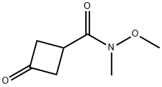 Cyclobutanecarboxamide, N-methoxy-N-methyl-3-oxo- Structural