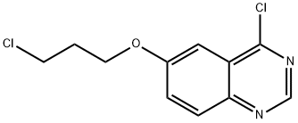 Quinazoline, 4-chloro-6-(3-chloropropoxy)- Structural