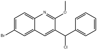 Quinoline, 6-bromo-3-(chlorophenylmethyl)-2-methoxy- Structural
