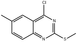 Quinazoline, 4-chloro-6-methyl-2-(methylthio)- Structural