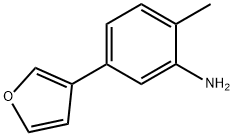 Benzenamine, 5-(3-furanyl)-2-methyl- Structural