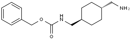 benzyl (trans-4-(aminomethyl)cyclohexyl)methylcarbamate Structural
