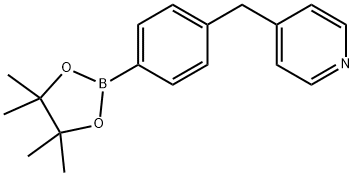 Pyridine, 4-[[4-(4,4,5,5-tetramethyl-1,3,2-dioxaborolan-2-yl)phenyl]methyl]- Structural
