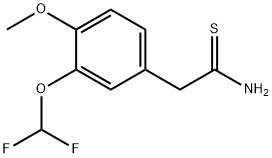 Benzeneethanethioamide, 3-(difluoromethoxy)-4-methoxy- Structural