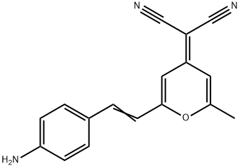 Propanedinitrile, 2-[2-[2-(4-aminophenyl)ethenyl]-6-methyl-4H-pyran-4-ylidene]- Structural