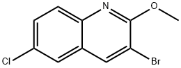 Quinoline, 3-bromo-6-chloro-2-methoxy- Structural