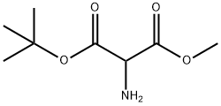 Propanedioic acid, 2-amino-, 1-(1,1-dimethylethyl) 3-methyl ester Structural
