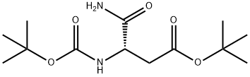Butanoic acid, 4-amino-3-[[(1,1-dimethylethoxy)carbonyl]amino]-4-oxo-, 1,1-dimethylethyl ester, (3S)- Structural